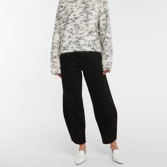 TOTEME Barrel Leg Denim Jeans in Black Size 28 - Picture 5 of 6